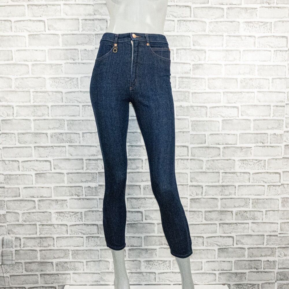 Judi Rosen NY High Rise indigo cotton Stretch Skinny Jeans size 26